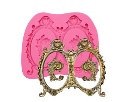 Molde silicona marco barroco